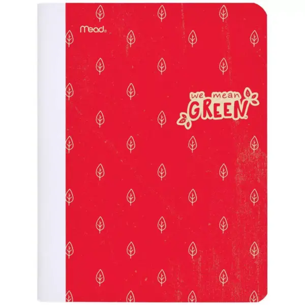 Composition Notebook Recycled College Ruled Red - Mead