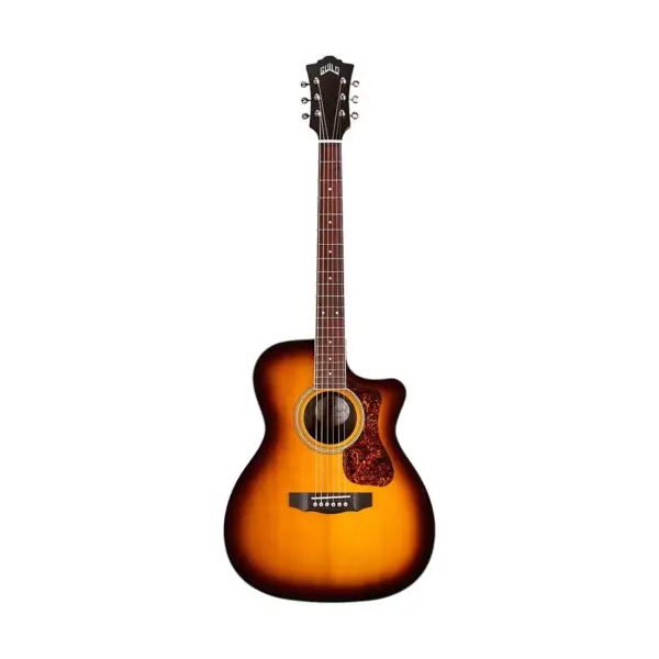 Guild OM-260CE Deluxe Orchestra Cutaway Acoustic-Electric Guitar Antique Burst