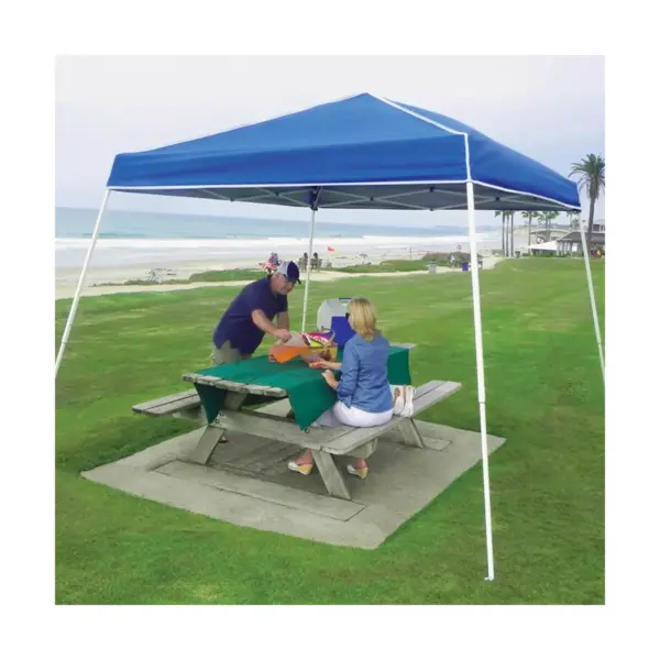 Z-Shade 10' x 10' Horizon Angled Leg Shade Canopy Tent Shelter with Side Walls