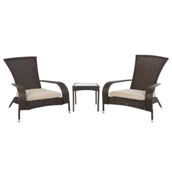 Coconino 3pc Wicker Patio Chat Set - Balkene Home