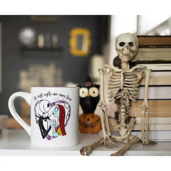 Silver Buffalo The Nightmare Before Christmas "Best Nightmare" Ceramic Mug | Holds 14 Ounces