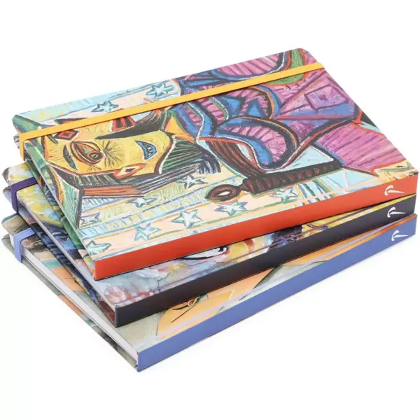 The Gifted Stationary 3-Pack Pablo Picasso Hard Cover Diary Journals Notebooks, 160 Lined Pages each (7x5 inches)