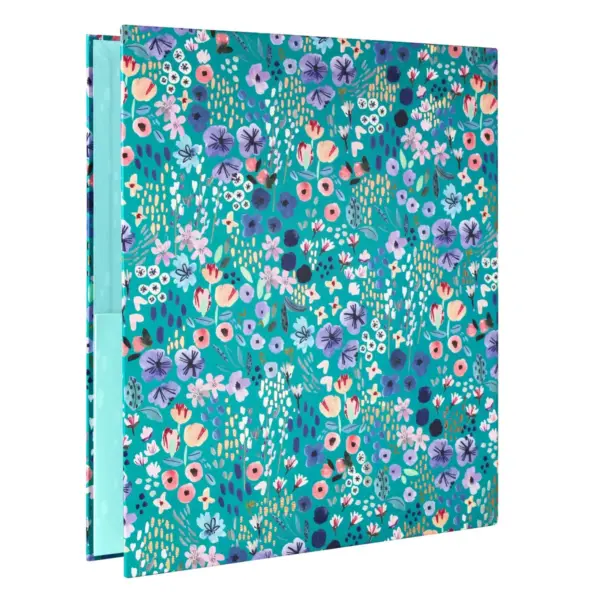 1" Ring Binder Ditsy Floral Green - greenroom