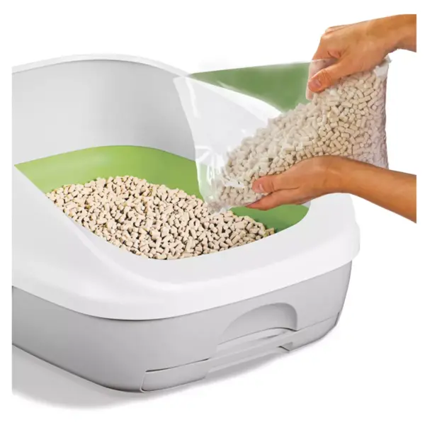 Purina Tidy Cats Litter Box System BREEZE System Starter Kit Litter Box Litter Pellets & Pads