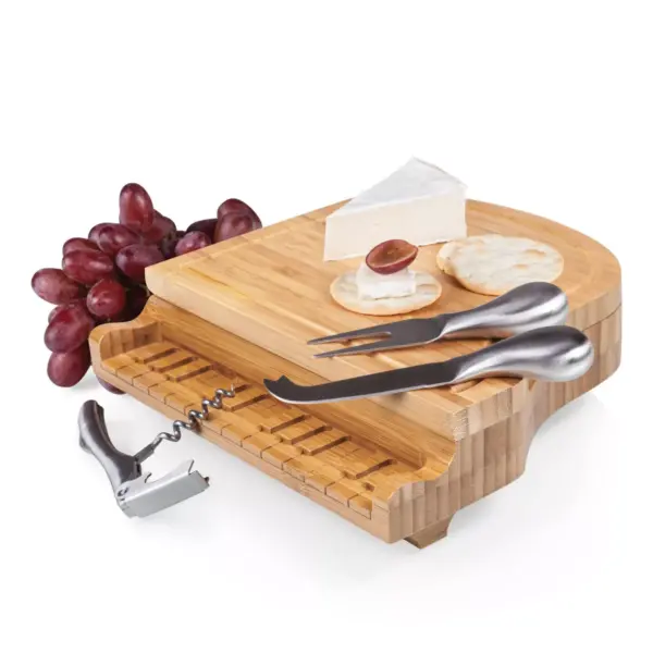 Bamboo Grand Cheese Serving Set - Picnic Time