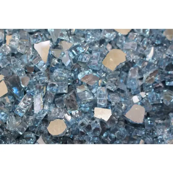 Reflective Fire Pit Fire Glass - Blue Sky - AZ Patio Heaters