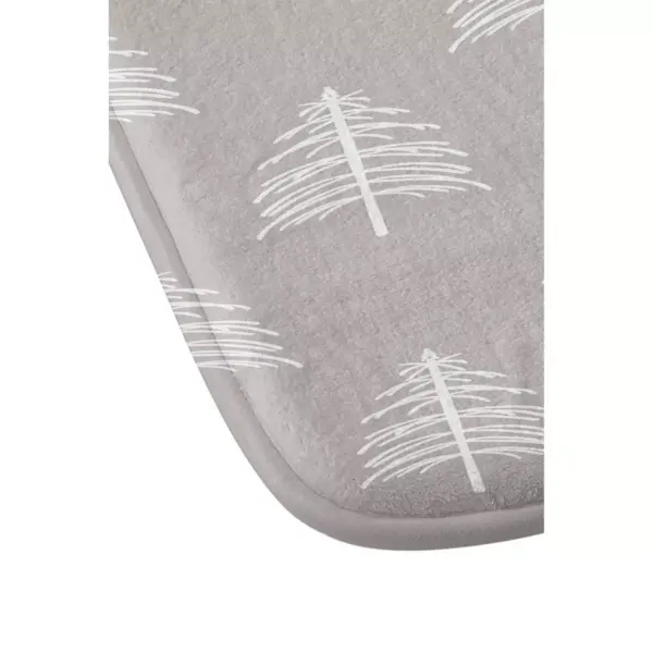 Lisa Argyropoulos Linear Trees Memory Foam Bath Mat Gray - Deny Designs