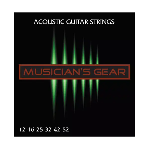 Musician's Gear Acoustic 12 80/20 Bronze Acoustic Guitar Strings 10-Pack