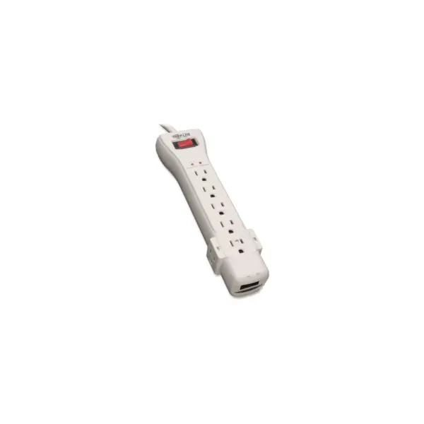 Tripp Lite Surge Protector Power Strip 120V 7 Outlet RJ11 7' Cord 2520 Joules - 7 x NEMA 5-15R - 1800 VA - 2520 J - 120 V AC Input - 120 V AC Output