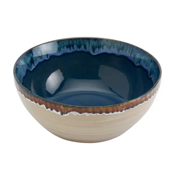 3pc Stoneware Tuscon Serving Bowl Set - Tabletops Gallery