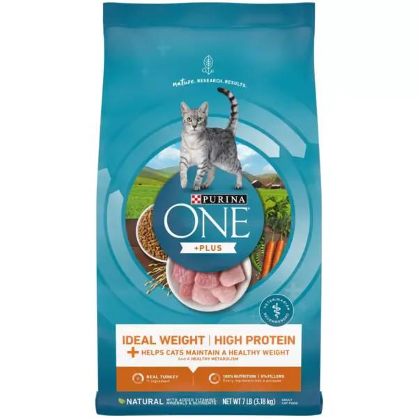 Purina ONE Ideal Weight High Protein Adult Premium Dry Cat Food - 7lbs