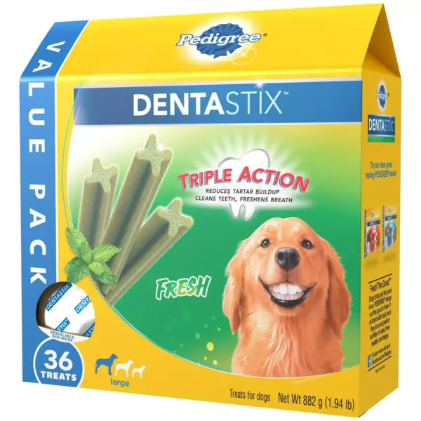 Pedigree Dentastix Fresh Large Dental Chicken Dental Dog Treats - 36ct