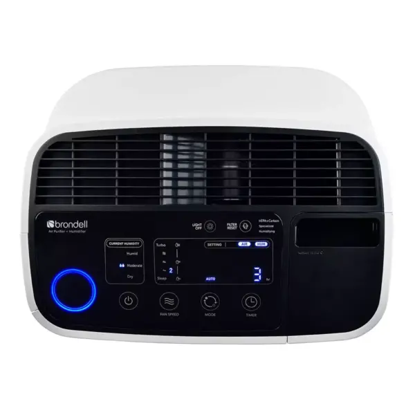 Brondell O2+ Revive True HEPA Air Purifier + Humidifier White