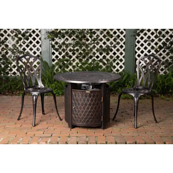 Wagner Aluminum Round LPG Fire Pit - Fire Sense