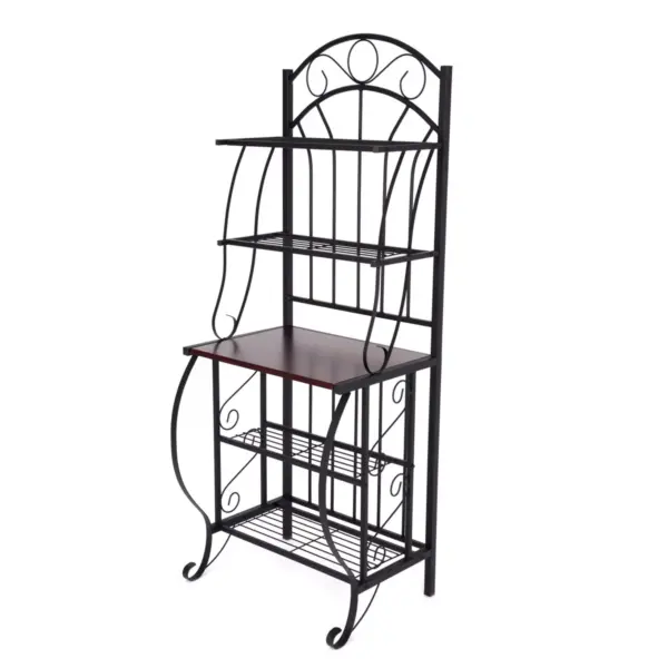 Valencia Baker Rack Storage Unit Metal/Black - Boraam Industries