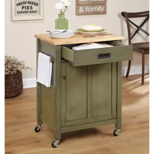 Jacksonville Kitchen Cart Gray - Buylateral