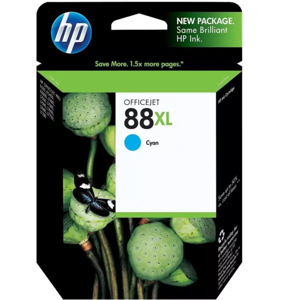 HP Inc. HP 88XL (C9391AN) High Yield Cyan Original Ink Cartridge