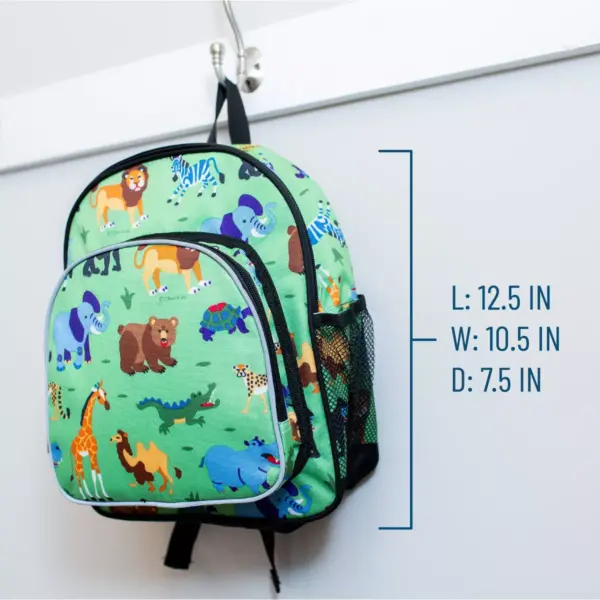 Wildkin 12.5" Olive Pack 'n Snack Kids' Backpack - Wild Animals