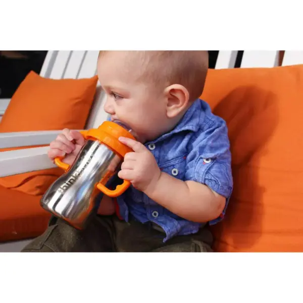 Thinkbaby Stainless Steel Sippy - 9oz Orange