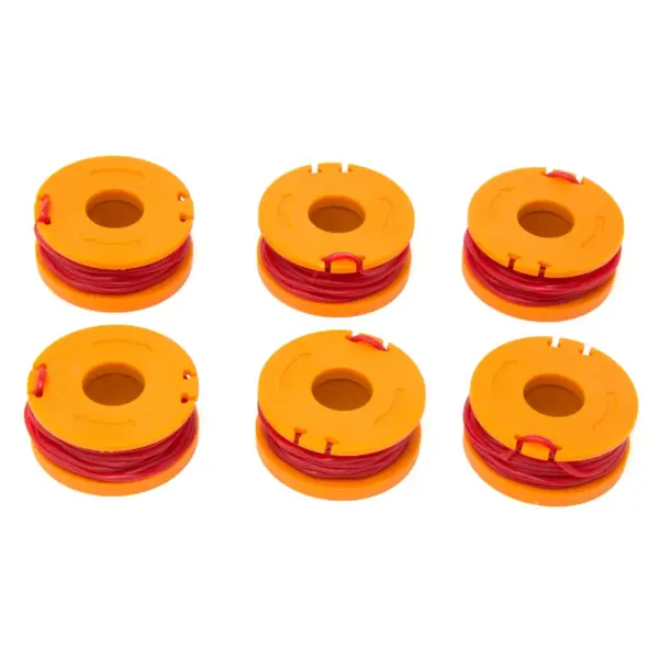 WEN 40413ST-6 6pk String Trimmer Replacement Spool with 9.5' of .065 Line