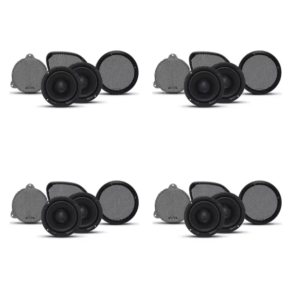 Rockford Fosgate TMS65 Power Harley Davidson 6.5 inch Full Range Motorcycle Speakers (4 Pack)