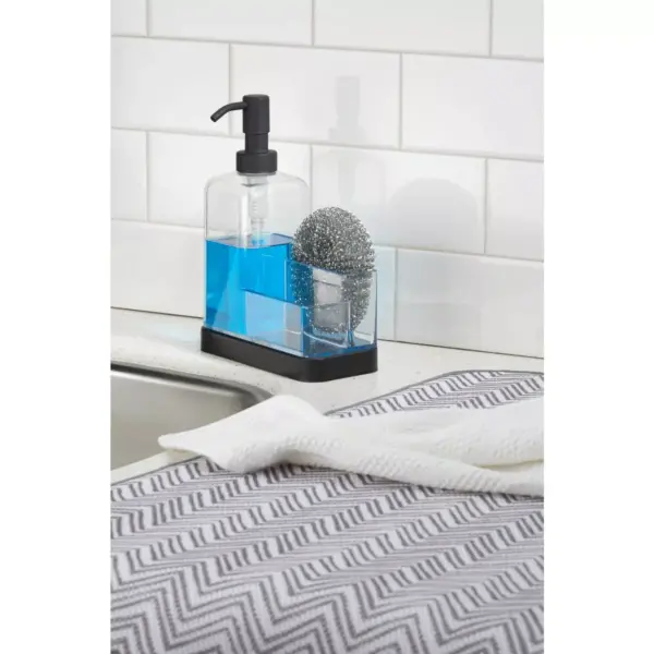 iDESIGN Forma 2 Soap & Sponge Caddy Black