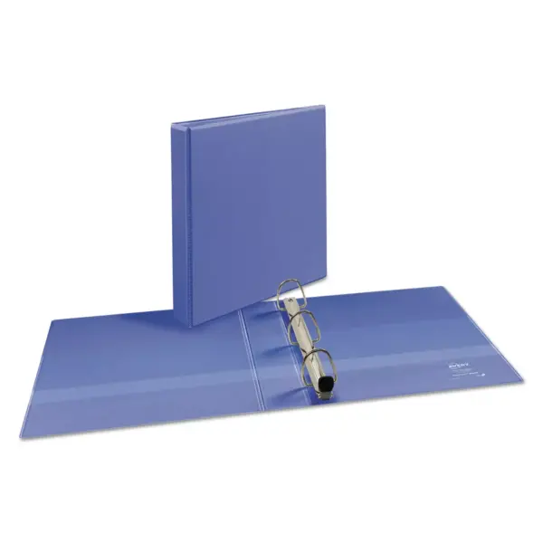 Avery Heavy-Duty View Binder w/Locking 1-Touch EZD Rings 1 1/2" Periwinkle 17553