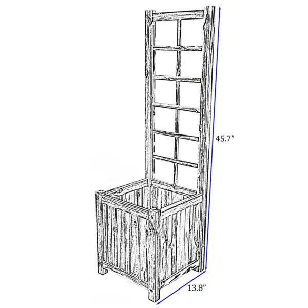 Acacia Trellis Planter - Classic Home and Garden