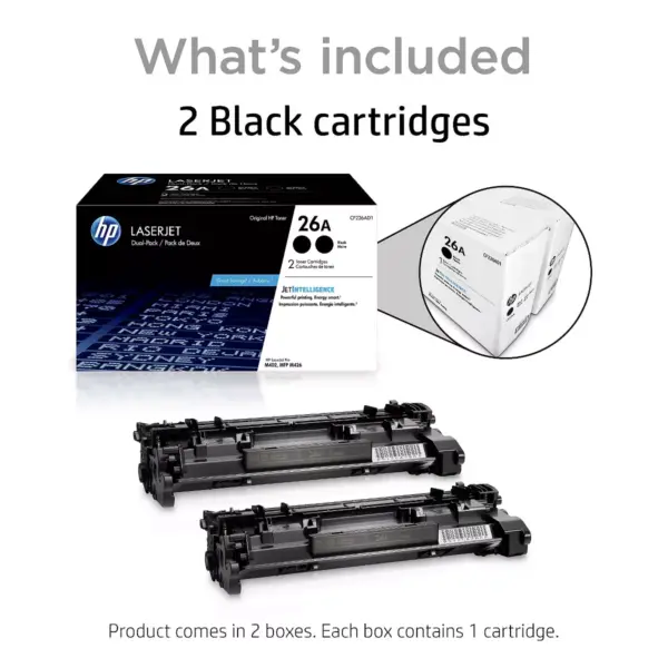 HP Inc. HP CF226AD1 Black Toner Cartridge, 2/Pack