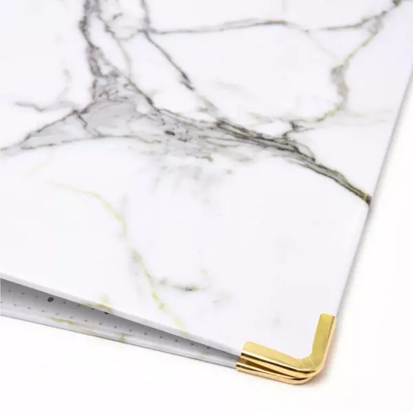 1.5" Signature Round Ring Binder Marble - russell+hazel