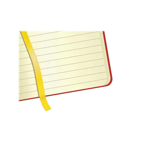 TOPS Journal Notebook Elastic Band Wide Ruled 8-1/4"x5" Red 56873