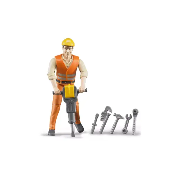 Bruder Construction Worker with Tools and Accessories