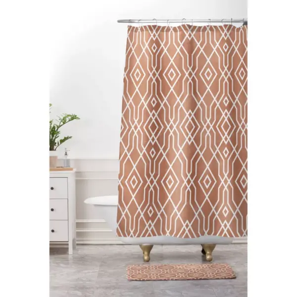 Emanuela Carratoni Baked Earth Shower Curtain Rust - Deny Designs