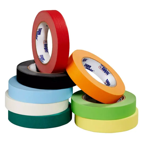 Tape Logic Masking Tape 4.9 Mil 1/4" x 60 yds. Black 12/Case T93100312PKB