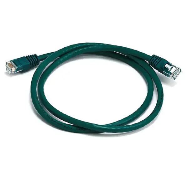 Monoprice Cat6 Ethernet Patch Cable - 3 Feet - Green | Network Internet Cord - RJ45, Stranded, 550Mhz, UTP, Pure Bare Copper Wire, 24AWG