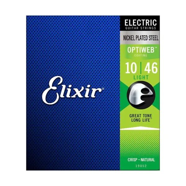 Elixir Electric Guitar Strings with OPTIWEB Coating, Light (.010-.046)