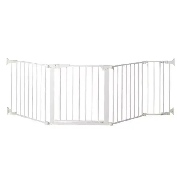 KidCo Auto Close Configure Baby Gate with 9" Extension (Total Width up to 89") - White