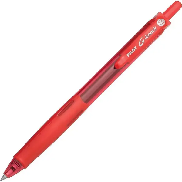 Pilot G-Knock BeGreen Retractable Gel Ink Pen Red Ink .7mm Dozen 31508