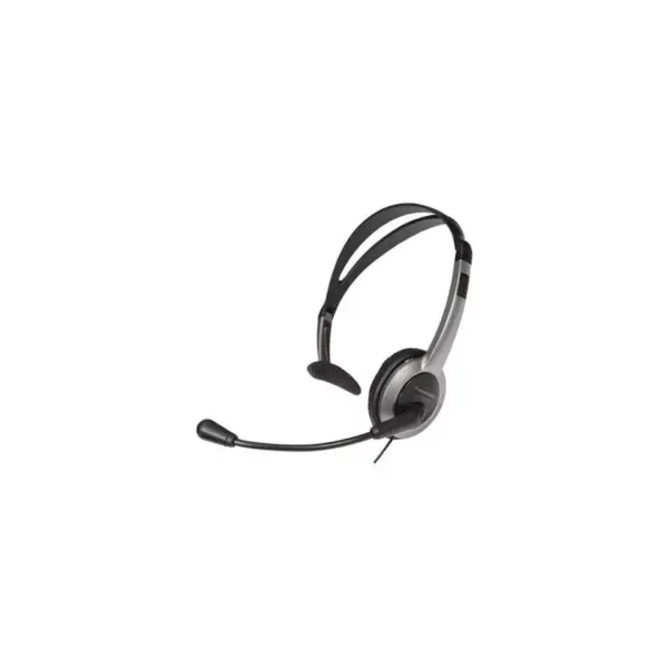 Panasonic KX-TCA430 Wired Headset - 4 ft Cord length - Volume control & mute button - Adjustable noise-cancellation - Reversible & fold-able Headset