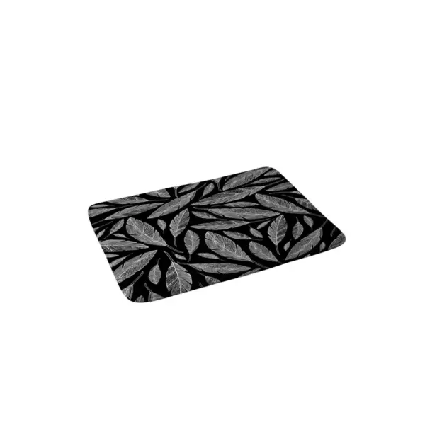 Heather Dutton Float Black Bath Mat Black - Deny Designs