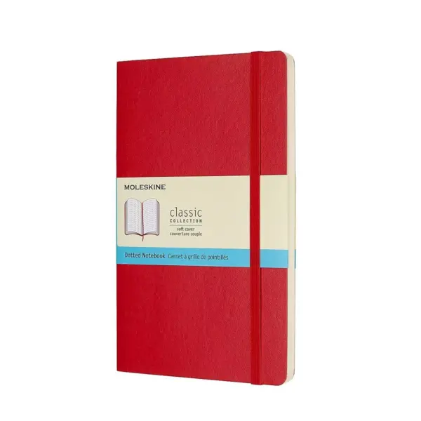 Moleskine Large Soft Cover, Dotted, Scarlet Red 854665XX