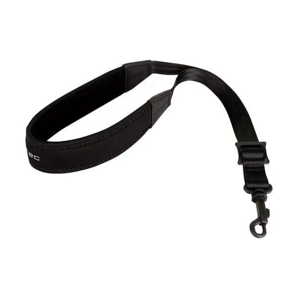 Protec Protec Padded Neoprene Saxophone Neck Strap with Plastic Swivel Snap, Black, 22' Regular Black Plastic Hook