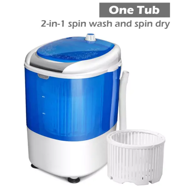 Costway 5.5lbs Portable Mini Compact Washing Machine Electric Laundry Spin Washer Dryer