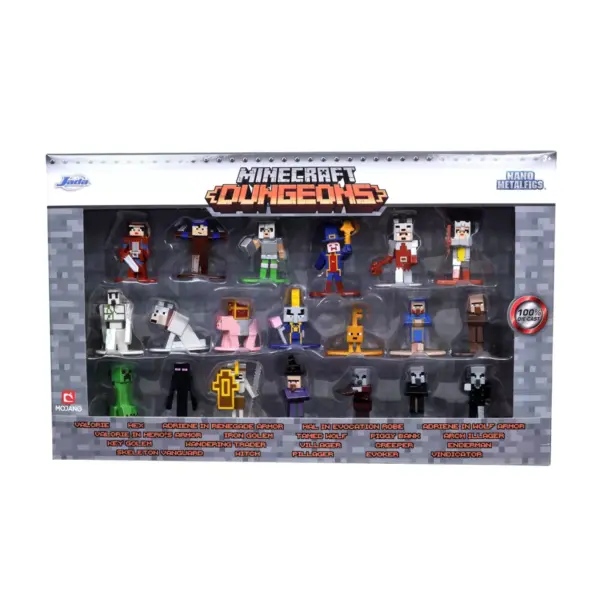 Jada Toys Nano Metalfigs Minecraft Die-Cast Figures 1.65" 20-Pack