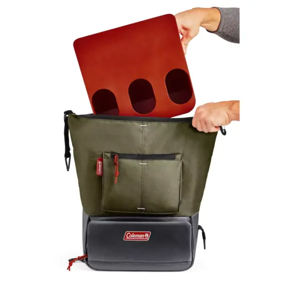 Coleman Can Dispensing 16qt Backpack Cooler - Olive