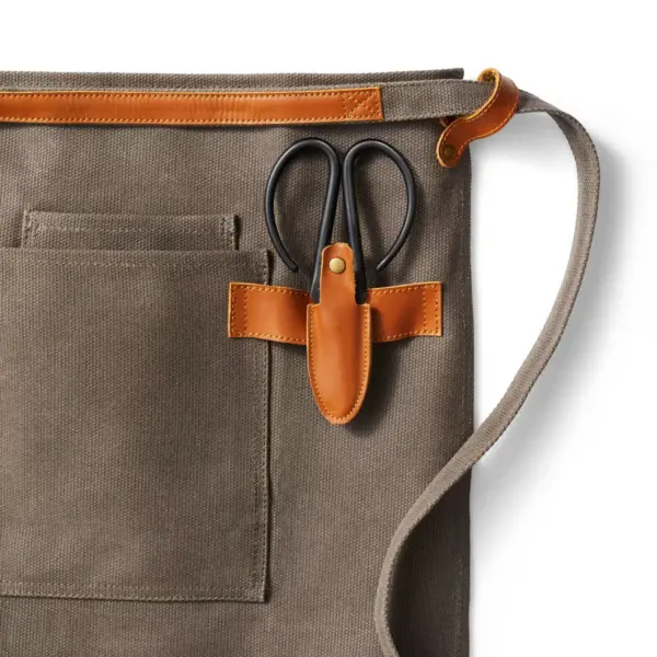 Half Apron Waxed Canvas with Leather Gray - Hilton Carter for Target