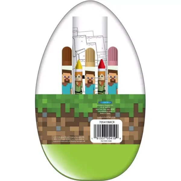 Innovative Designs Minecraft Activity Egg Craft Kit | Coloring Pages | Stickers | Markers | Crayons