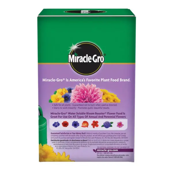 Miracle-Gro Water Soluble Bloom Booster Flower Food 1.5lb