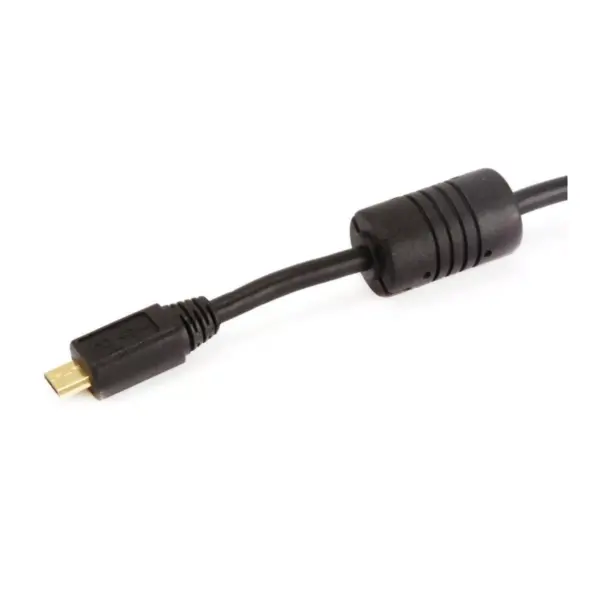 Monoprice USB-A to Micro B 2.0 Cable - 3 Feet - Black (5-Pack) 5-Pin 28/24AWG Gold Plated Connectors