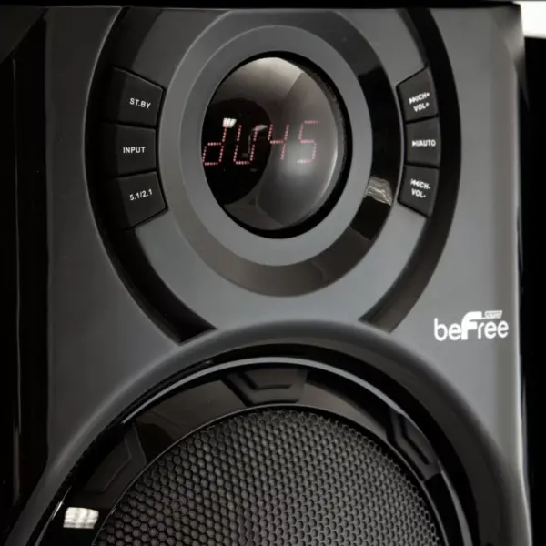 beFree Sound 5.1 Channel Surround Sound Bluetooth Speaker System in Black